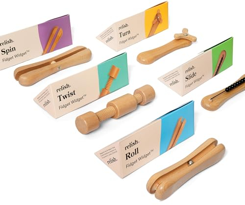 Relish “Fidget Widget” Set - 5 Motorik-Spielzeuge – Alzheimer Produkte & Demenz-Aktivitäten/Spiele für Senioren