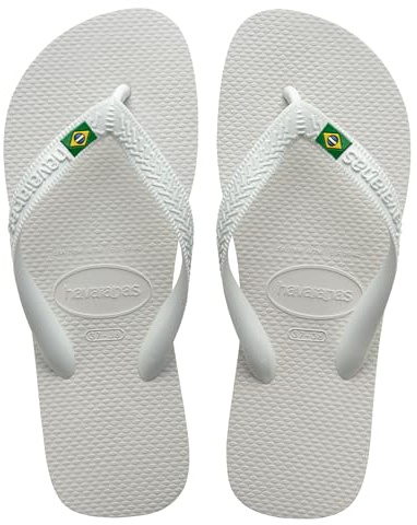 Havaianas - Top Brasil, Bequeme, Robuste und Leichte Badelatschen, mit Rutschfesten Sohlen, Brasilien-Flagge auf den Riemen, Unisex Erwachsene