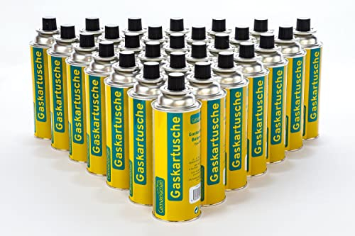 Campingman 28 Stück Gaskartusche 227g Butan Gas mit Ventil Universal Butangas Brennstoffflaschen Campingas für Gaskocher Gasheizung