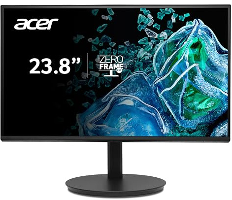 Acer CB242YG Monitor de 23,8 Pulgadas (Pantalla de 60 cm) Full HD, IPS, 120 Hz HDMI/DP, 75 Hz VGA, 4 ms (GTG), DP 1.2, HDMI 1.4, VGA, Altura Ajustable, rotativo, adaptativeSync