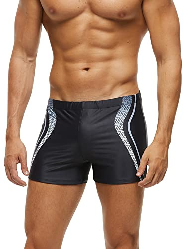 SEAUR Badshorts för män badbyxor för män badbyxor och boxare vuxna pool strand badkläder boxershorts, A-04, XL