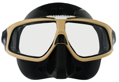 Aqualung SPHERA X - taucherbrille Erwachsene mit verzerrungsfreiem 180°-Panoramablick, widerstandsfähigen Anti-Beschlag- und kratzfesten Gläsern, robustem Eva-Etui, perkekt zum Tauchen, Freitauchen