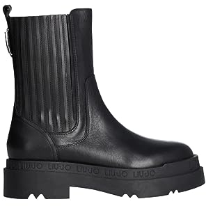Liu Jo Scarpe Liu Jo Da Donna, Modello Stivali Anfibi LOVE 43 SF3041PX241, Realizzate in Pelle Sintetica. Nero