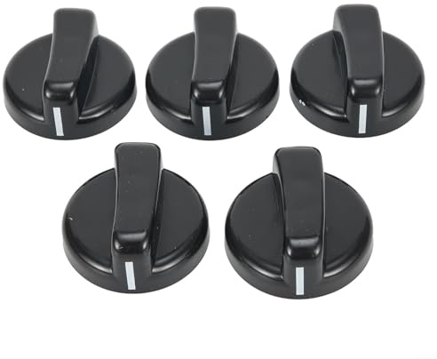 5 manopole per piano cottura a gas, resistenti ai graffi, accessori perfetti per stufe a manopola inversa a 0 gradi