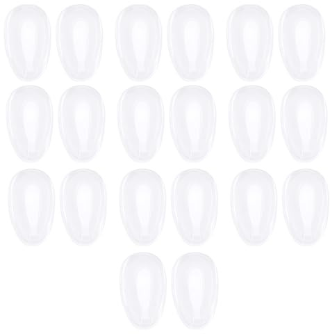 LT Easiyl Brille Silikon Nasenpads 10 Paar Transparent | Sonnenbrillen-Nasenpolster, verschiebbares Nasenstück, kompatibel mit Oakley Feedback OO4079