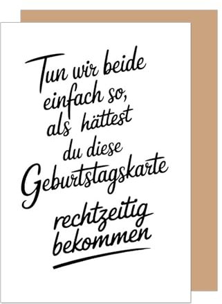 Edition Seidel Premium Geburtstagskarte mit Umschlag. Glückwunschkarte Grußkarte Karte mit lustigem Spruch Geburtstag Happy Birthday Mann Frau (G3623 SW024)