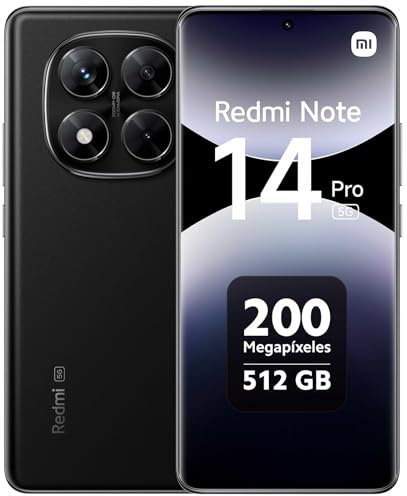 Xiaomi Redmi Note 14 Pro 5G Smartphone 12 + 512 GB, 6.67 Super QPD, Ultra Clear, Black (versione EU)