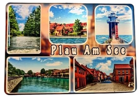 Plau am See Souvenir, Deutschland - Mecklenburg Vorpommern, Plau am See Kühlschrankmagnet - Fridge Magnet 230125