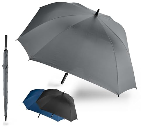 LANGENBERG Stockschirm sturmfest FRAME – Regenschirm automatik für 2 Personen inkl. Windproof-Technologie – Regenschirm groß mit Viereckigem Design, Ø130 cm Spannweite – Ideal für Herren und Damen