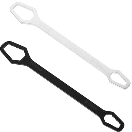 DOITOOL Lot de 2 Clés Auto-serrantes à Double Extrémité en Acier, 8-22mm, Design Extra-long pour Réparation de Vélo et Menuiserie
