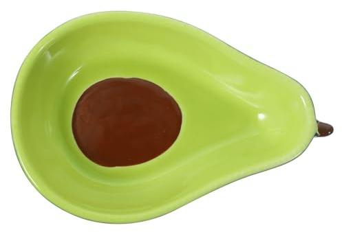GARVALON Tazón de Aguacate Cerámico Pequeño para Servir Aperitivos y Postres, Cuenco Decorativo Resistente y Fácil de Limpiar, Recipiente Adecuado para Snacks y Fruta en Reutilizable