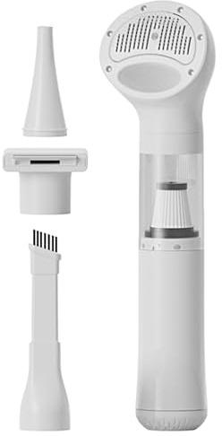 Aspirapolvere per Toelettatura Cani - Aspiratore silenzioso wireless multi-ugelli - Aspirapolvere per Peli di Animali Domestici,per Uso Domestico Casa Cucina Appartamento Auto Veicolo Festa Lettiera C