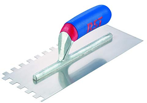 R.S.T. Notched Cazzuola con spatola dentata 10x10mm Soft Grip RTR6260S