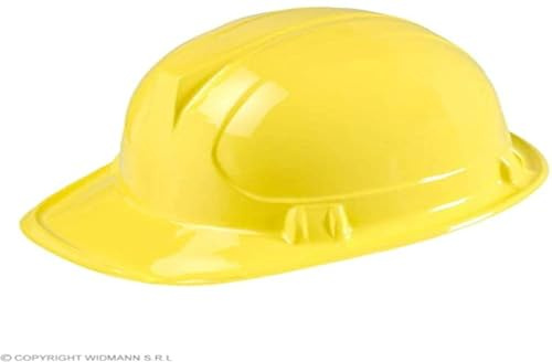 Widmann 2863B Bauarbeiterhelm für Erwachsene, gelb, Einheitsgröße