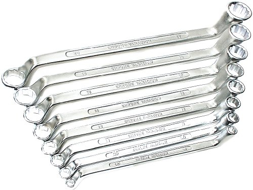 Brüder Mannesmann Ringschlüsselsatz, 6-22 mm, Chrom-Vanadium, 8-teilig | M 140-08