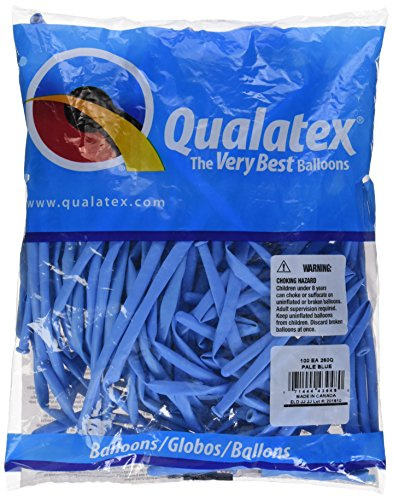 Qualatex 43948 260QPALE BLUE100CT Modellier- oder Drehballons