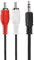 HDSupply LP-AC030-050 Cavo di estensione audio stereo 2x RCA maschio a 3,5 mm maschio 5,00 m, nero