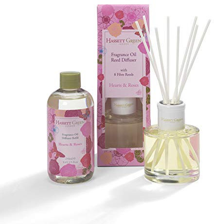 Hassett Green London - Hearts & Roses - Reed Diffuser and Refill Combination Set