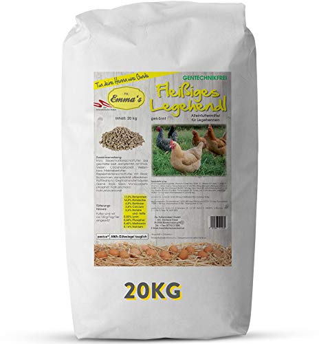 Emmas Hühnerfutter Fleißiges Legehendl 20 kg Pellets Hühner Legehennen Eier | Alleinfutter, Legehennen, Gentechnikfrei, Österreich
