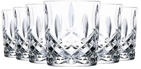 RCR 12x 340ml Crystal Glass Tumbler Glasses Orchestra Range DOF Cocktail Tumblers Glass Set - Gift Boxed - Made in Italy Crystal