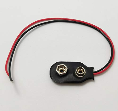 5x 9V BLOCK BATTERIE CLIP ANSCHLUSS KABEL STECKER HALTER DRUCKKNOPF 9 VOLT