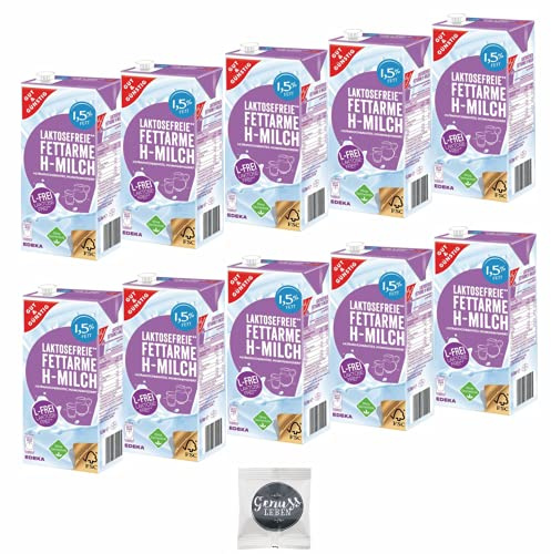 Gut und G?nstig Fettarme H-Milch Laktosefrei 1,5% 12x1 Liter und Genussleben Jelly Beans gratis