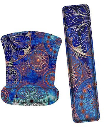 Confort avec Repose-Poignet Clavier et repose-poignets tapis de souris Set - Comfy ergonomique Mémoire souple Rembourrage en mousse - antidérapante support de poignet for souris et clavier Clavier Rep