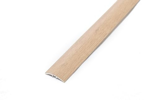 Dalsys perfil de transición perfil de ajuste 90cm x 40mm roble claro para atornillar incl. material de fijación, de aluminio