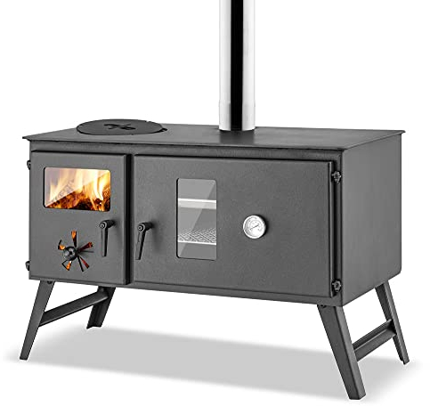 Outdoor-Küchenherd TRAUDEL - Holzbackofen, Gartenkamin, Zeltofen, Pizza-Ofen, Brotbackofen, Gartenofen