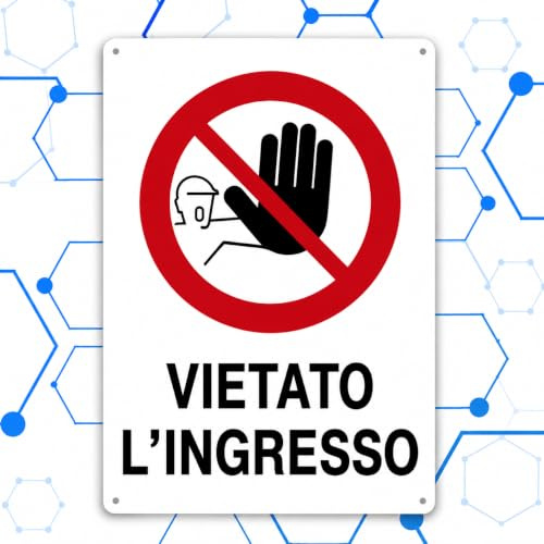 Nitek no entry sign for unauthorized personnel in PVC 30cm x 20cm – Self-adhesive sign | Sign, Schild | Washable waterproofs, walls, construction sites