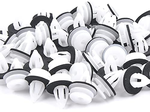 ZoeTekway 25 Piece Rivet Plastique Panneau de Porte Clips de Fixation de Voiture Clips de Fixation avec Coussin Spongieux