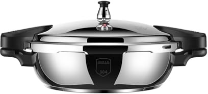 VBESTLIFE 1.8L Stainless Steel Mini Pressure Cooker with Auto Pressure Detection Protection, 80KPA, Dual Handle, Suitable for All Hob Types