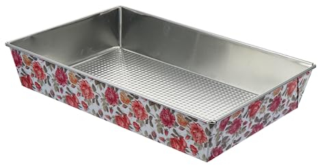 IMIKEYA Non-Stick Tinplate Bread Baking Tray Rectangular Enamel Baking for Toast Muffins Brownies