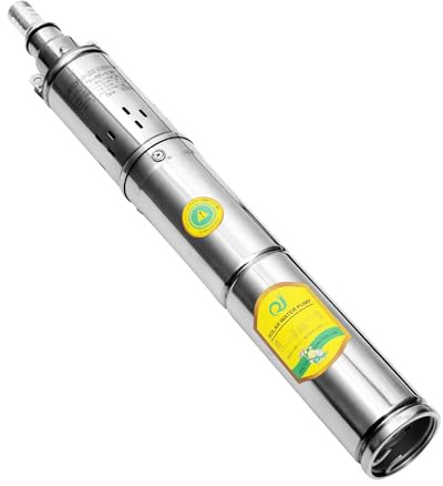 Loobiiny Pompe Puits Solaire 370w Vide Cave 24v DC Brushless Immergée Automatique 1.8m3/h Fr