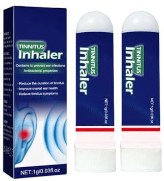 Techsilen für Tinnitus, Tinnitus-Inhalator, Tinnitus-Entlastung für klingende Ohren, Tinnitus-Inhalator-Entlastung für klingende Ohren (2 Stück)