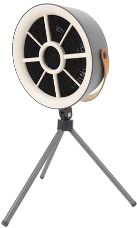 Portable Range Hood, Desktop Range Hood with 3 Fan Speeds, Activated Carbon Filter and Detachable Tripod, Adjustable Angle Portable Kitchen Exhaust Fan for Indoor BBQ, Hot Pot