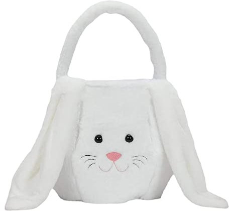 Osterkorb Kinder mit Henkel, Osterkörbchen Osterhasen, Ostertasche mit Ohren,Osternest Osterhase mit Name |personalisiertes Osterkörbchen,Osterdeko Osterkörbe Bastelsachen Deko