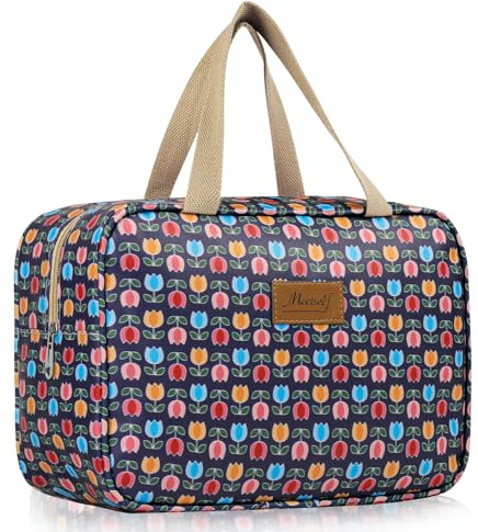Aucuu Volle Größe Kulturbeutel, Reise Kulturbeutel, Kosmetiktasche Damen, Reise Make-up Taschen Organizer, Groß Waschtasche Make up Tasche mit Griff für Zubehör für Damen Herren