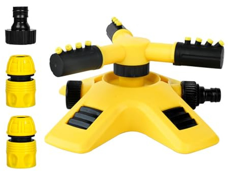 our fave Aspersor circular de 360 grados, aspersor de jardín de gran área, riego de jardín, aspersor de agua giratorio para riego