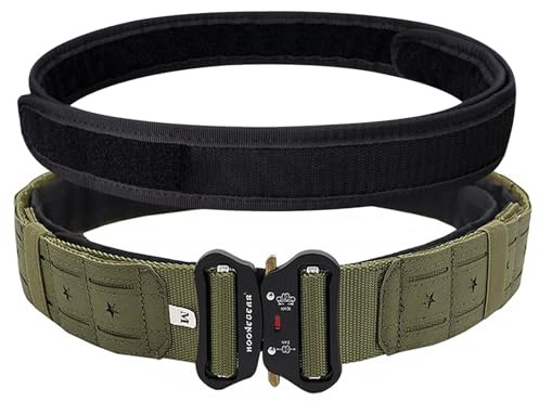 aiGear Ceinture Tactique MOLLE Militaire Homme Combat, Taille 88-105 cm
