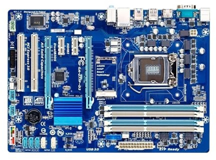 Carte mère Fit for GIGABYTE GA-Z77P-D3 Carte mère de Bureau Z77 Socket LGA 1155 i3 i5 i7 DDR3 32G ATX UEFI BIOS
