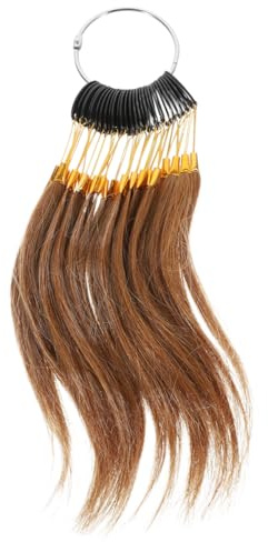 IMUSINICE 30 Mèches de Test Capillaire en Cheveux Humains Nuancier Coloration Cheveux Naturels Kit Professionnel 30 Échantillons de Teinture 6° pour Salon de Coiffure