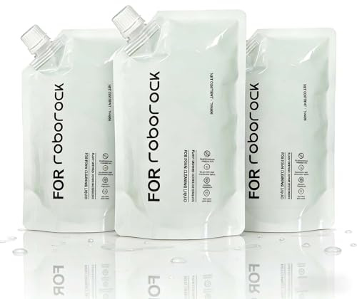 Líquido Limpiador de Suelos, 500mlX3, Fragancia Pomelo Lima, Ingredientes de Origen Vegetal, Compatible con Roborock Robot Aspirador Fregasecador