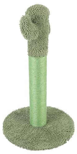 Omquot Árbol rascador de cactus para gatos, robusto árbol rascador de sisal verde para gatos y gatitos en interiores