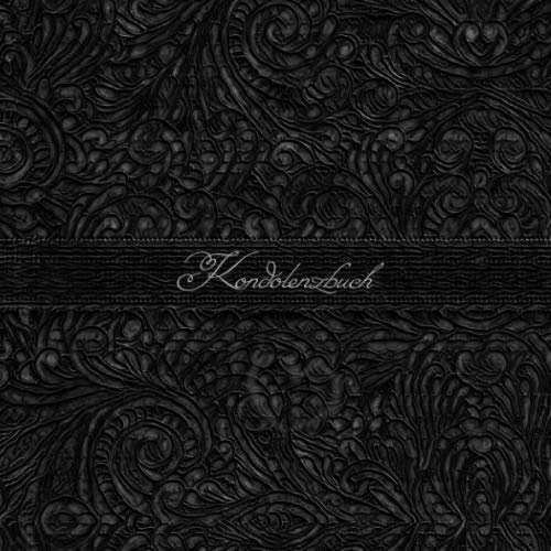 Kondolenzbuch: Trauerbuch - Trauergästebuch zur Beerdigung - In liebevoller Erinnerung und viel Platz für Tröstende Worte und Gedanken - Trauer Erinnerungsbuch - Borde schwarz weiß