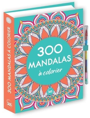 300 mandalas à colorier: Avec 1 crayon