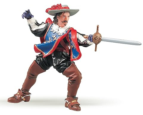 PAPO - Realistische Aramis-Figur - 3 Jahre + - Kollektion Historische Figuren - Kreativspiel Musketiere - Geschenkidee Spielzeug für Mädchen und Jungen