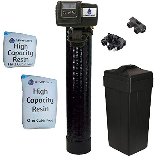AFWFilters Built Fleck 48,000 Water Softener System with 5600sxt Digital metered Valve 1 Yoke
