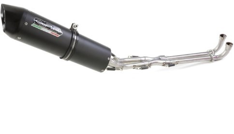 GPR Exhaust System, Scarico marca GPR, compatibile con Yama T-Max 500 2008 al 2011, impianto completo omologato, serie GPR Furore Nero