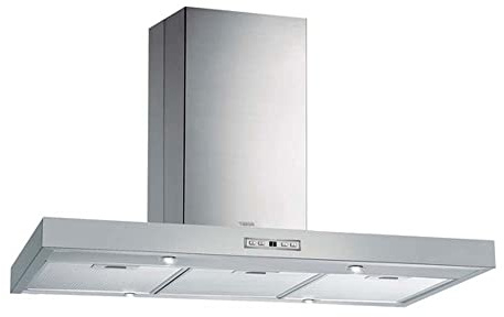 TEKA Campana Extractora de Isla 90 cm, 4 Velocidades, Motor ECOPOWER, 796 m3/h, 4 Lámparas LED, Compatible con recirculación, DH2 985 Isla